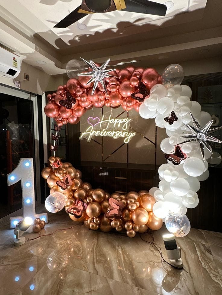 Anniversary decoration idea 1 by Marvel Events Planner in Bengaluru